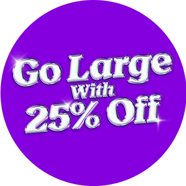 25% Off Large and Giant Cards