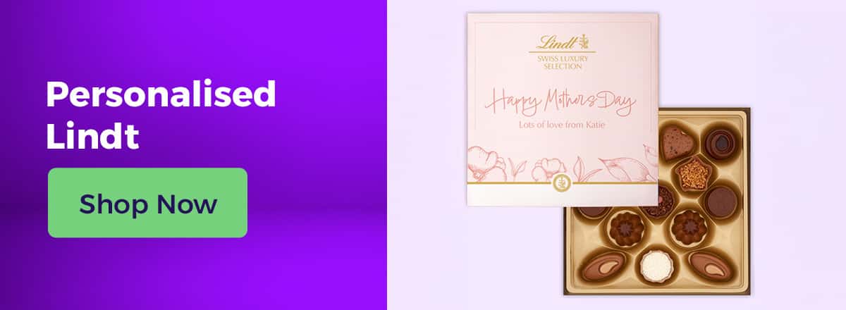 Personalised Happy Mother's Day Lindt Chocolate Box