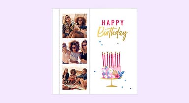 Premium Square Birthday Cards