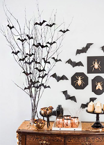 halloween paper bats