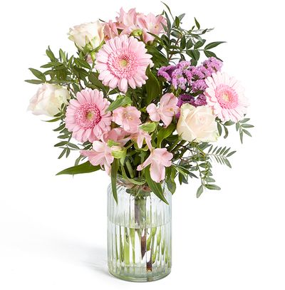 Summer Bouquet In Vase Arrangement