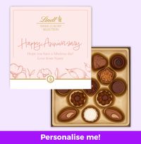 Tap to view Personalised Happy Anniversary Lindt Chocolate Box 143g