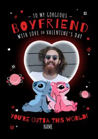Tap to view Stitch Boyfriend Valentine's Day Photo Card