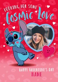 Tap to view Stitch Love You To The Stars Valentine's Day Photo Card