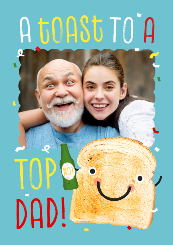 A Toast To Dad Father's Day Photo Card