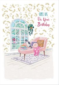 Tap to view Relax on your Birthday Gin Card