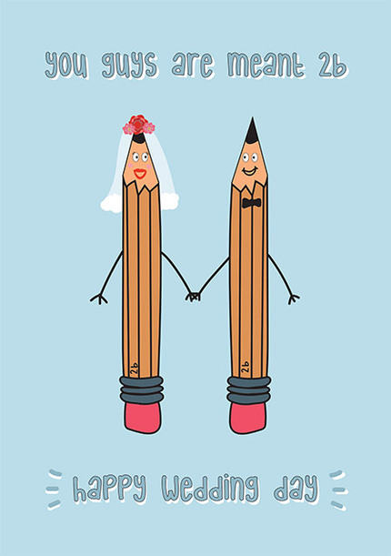 Meant 2B Wedding Card