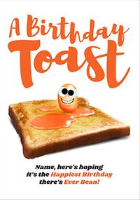 Tap to view A Birthday Toast Personalised Card