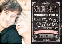 Tap to view Once Upon A Teatime - Birthday Card Female 60th Birthday Photo Upload