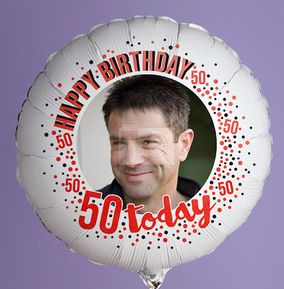 50th Birthday Photo Upload Balloon