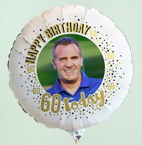 60th Birthday Photo Upload Balloon
