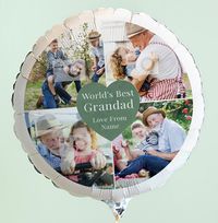 Tap to view World's Best Grandad Multi Photo Balloon
