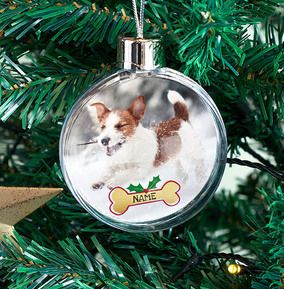 Dog Photo Christmas Bauble
