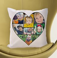 Tap to view Heart Photo Collage Cushion
