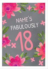 Tap to view 18th Floral Birthday Card