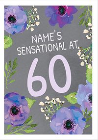 Tap to view 60th Floral Birthday Card