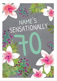 Tap to view 70th Floral Birthday Card