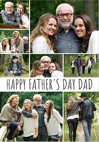 Tap to view Multi Photo Collage Father's Day Card