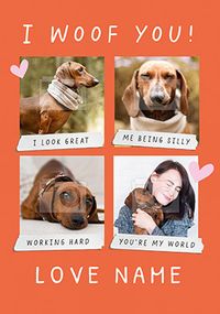 Tap to view I Woof You Photo Card