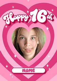 Tap to view Happy 16th Pink Birthday Heart