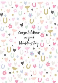 Tap to view Wedding Patterns Confetti Icons  Card