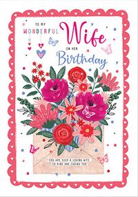 Tap to view Caring Wife Birthday Card