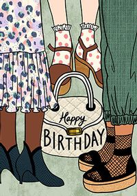 Tap to view Happy Birthday Trendy Shoes Card