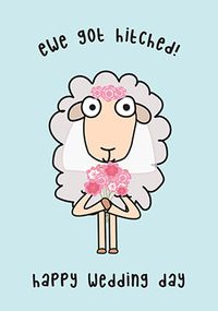 Tap to view Ewe Got Hitched Wedding Card