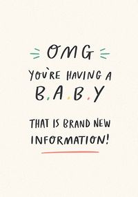 Tap to view OMG You're Having a Baby Card
