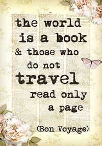 Tap to view The World is a Book Greeting Card