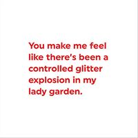 Tap to view Controlled Glitter Explosion Valentine's Card